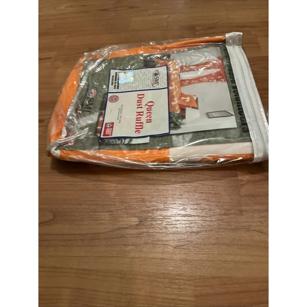 Tennessee Volunteers Pillow Sham Pillowcase Queen Orange White